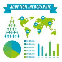 Unieke internationale adoptiebewustzijnsvectoren vector