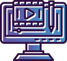 Bewerk video vector icoon ontwerp