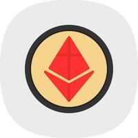 ethereum vector icoon ontwerp