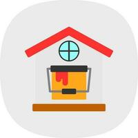 huis verf vector icoon ontwerp