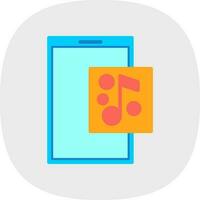 muziek- app vector icoon ontwerp