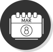 maart vector icoon ontwerp