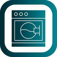 het wassen machine vector icoon ontwerp