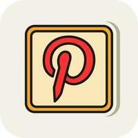 pinterest logo vector icoon ontwerp