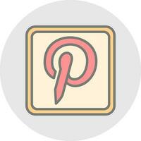 pinterest logo vector icoon ontwerp