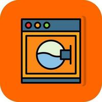 het wassen machine vector icoon ontwerp