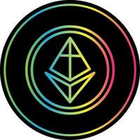 ethereum vector icoon ontwerp