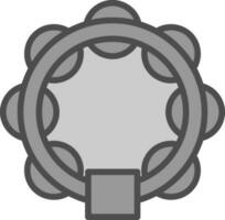 tamboerijn vector icoon ontwerp