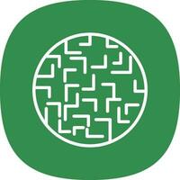 labyrint vector icoon ontwerp
