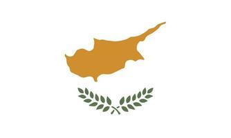 nationaal Cyprus vlag, officieel kleuren, en proporties. vector illustratie. eps 10 vector.