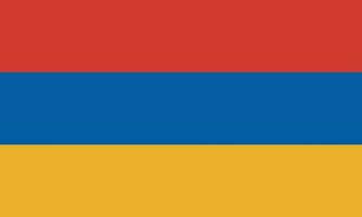 nationaal Armenië vlag, officieel kleuren, en proporties. vector illustratie. eps 10 vector.