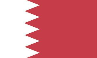 nationaal Bahrein vlag, officieel kleuren, en proporties. vector illustratie. eps 10 vector.