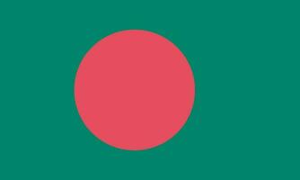 nationaal Bangladesh vlag, officieel kleuren, en proporties. vector illustratie. eps 10 vector.