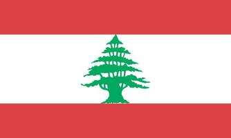 nationaal Libanon vlag, officieel kleuren, en proporties. vector illustratie. eps 10 vector.