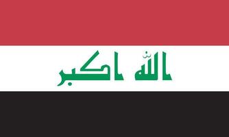 nationaal Irak vlag, officieel kleuren, en proporties. vector illustratie. eps 10 vector.