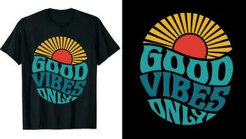 retro t-shirt, wijnoogst t-shirt, groovy t-shirt, hippie t-shirt, jaren 70 t-shirt ontwerpen vector
