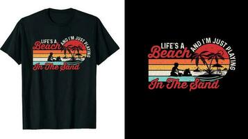 zomer t-shirt ontwerp, zee strand t-shirt ontwerp, Californië ontwerp ,zomer citaten ontwerp l vector