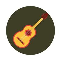 mexico gitaar instrument muzikaal feest festival nationaal blok en plat icoon vector