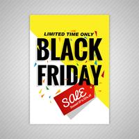 Abstracte zwarte vrijdag brochure verkoop sjabloon vectorillustratie vector
