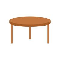 houten tafel meubel geïsoleerd icon vector