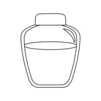 honing in pot geïsoleerde pictogram vector