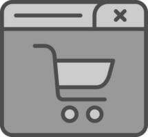 boodschappen doen online vector icoon ontwerp