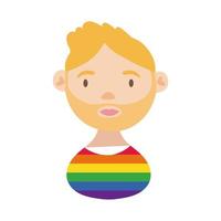 trots lgbtq karakter icoon vector