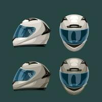 racing helmen reeks Aan blauw vector