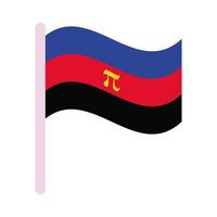 polyamoreuze trotsvlag vector