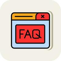 FAQ vector icoon ontwerp