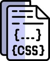 css het dossier vector icoon ontwerp