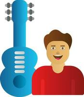 gitarist vector icoon ontwerp