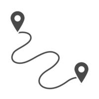 loopsnelheid sport race tracking aanwijzer locatie silhouet pictogram ontwerp vector
