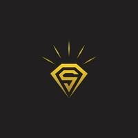 creatief diamant concept logo ontwerp sjabloon vector