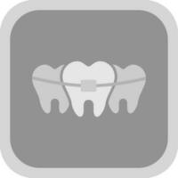 gebroken tand vector icoon ontwerp