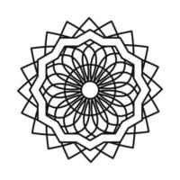 mandala decoratief ornament etnische oosterse lijn stijlicoon vector