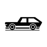 auto vervoer auto voertuig silhouet stijl icoon ontwerp vector