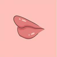 vrouw lippen symbool icoon. vector illustratie.