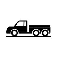 auto levering ophalen model vervoer voertuig silhouet stijl pictogram ontwerp vector