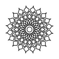 mandala decoratief ornament etnische oosterse lijn stijlicoon vector