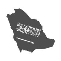 saoedi-arabië nationale dag kaart land symbool silhouet stijlicoon vector