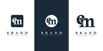modern en gemakkelijk kleine letters em brief logo, geschikt voor bedrijf met em of me initialen. vector
