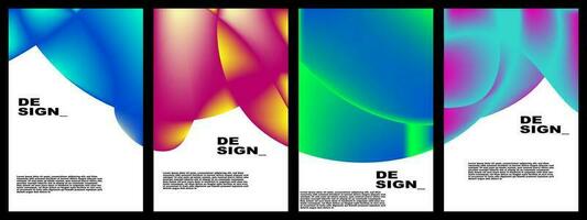 abstract helling achtergrond reeks voor banier, poster, ontwerp, sjabloon, folder, brochure, website, enz vector