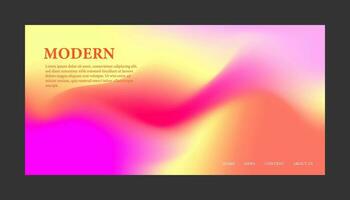 modern achtergrond ontwerp met helling en graan textuur. minimalistische helling achtergrond met meetkundig vormen voor website ontwerp, landen bladzijde, behang, banier, poster, folder, en presentatie vector