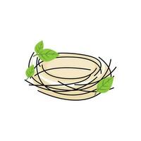 vogel nest logo, vector ontwerp illustratie sjabloon