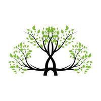 bonsai boom logo. gemakkelijk minimalistische silhouet ontwerp, fabriek vector, icoon illustratie element vector