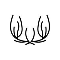 hert toeter logo, dier vector, minimalistische gemakkelijk ontwerp, illustratie symbool icoon vector