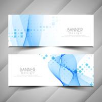 Abstracte moderne elegante banners ontwerpset vector