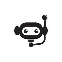 robot icoon logo symbool, illustratie ontwerp sjabloon. vector