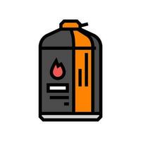 fornuis brandstof bergbeklimmen avontuur kleur icoon vector illustratie